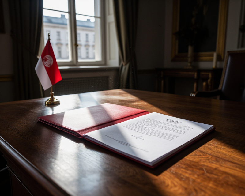Diplomatic Ceremony Atmosphere