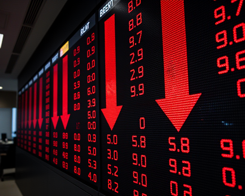 Stock Market Decline Concept