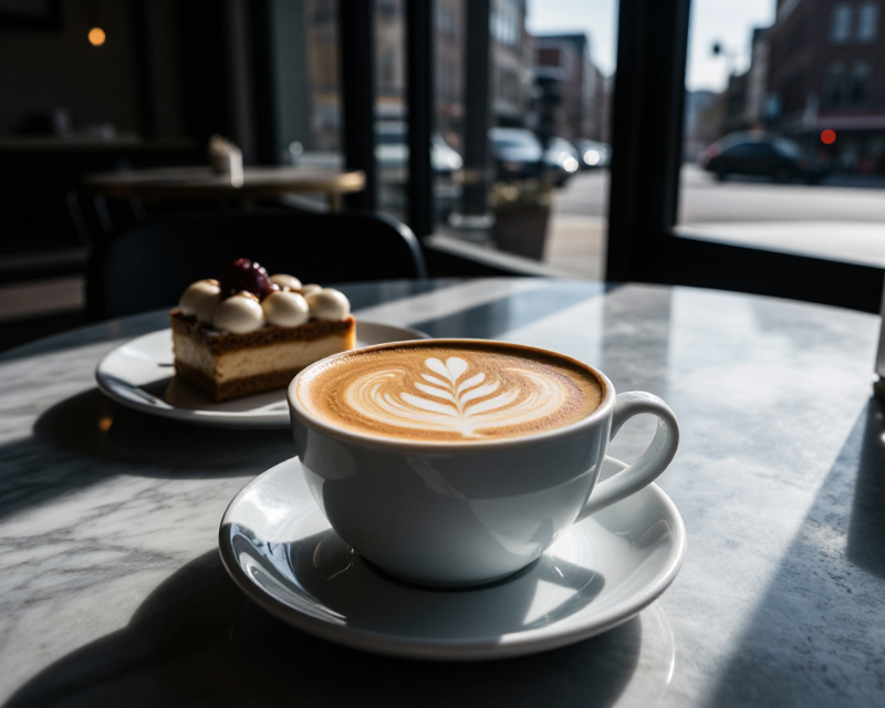 Premium Coffee and Dessert in US Cafe