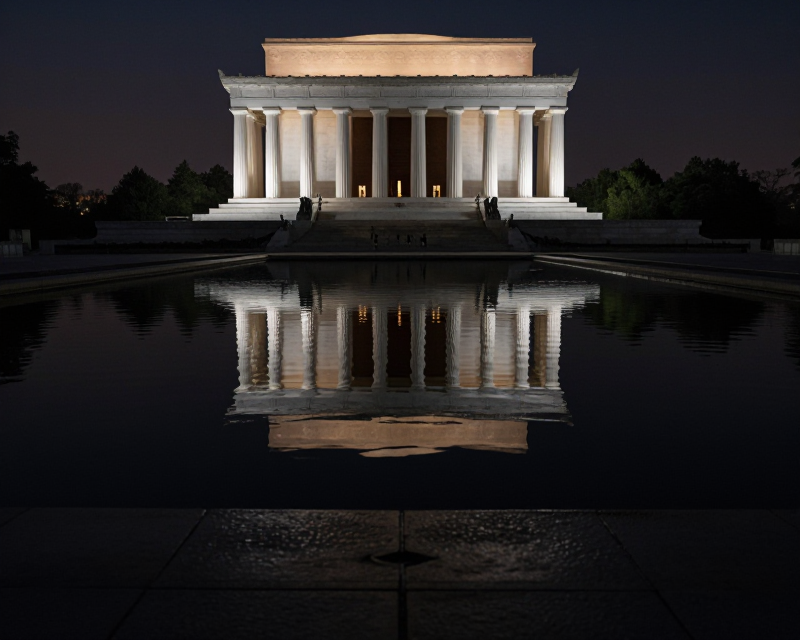 Reflecting Pool at Twilight