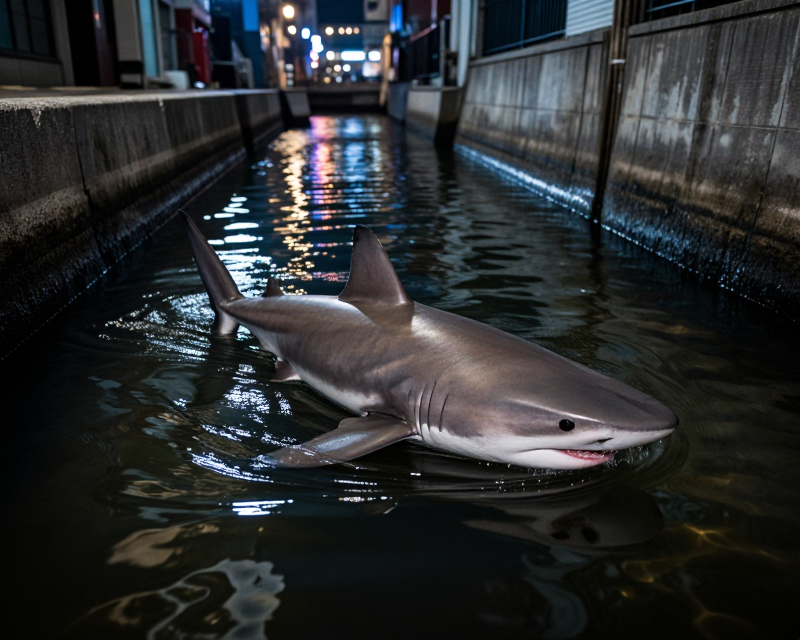 Shark in Busan Canal