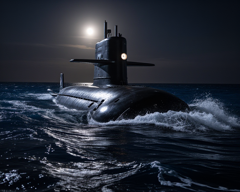 Submarine Missile Test Atmosphere