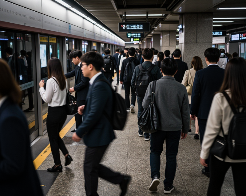 Seoul Subway Rush Hour
