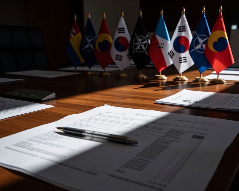 Diplomatic Summit Atmosphere