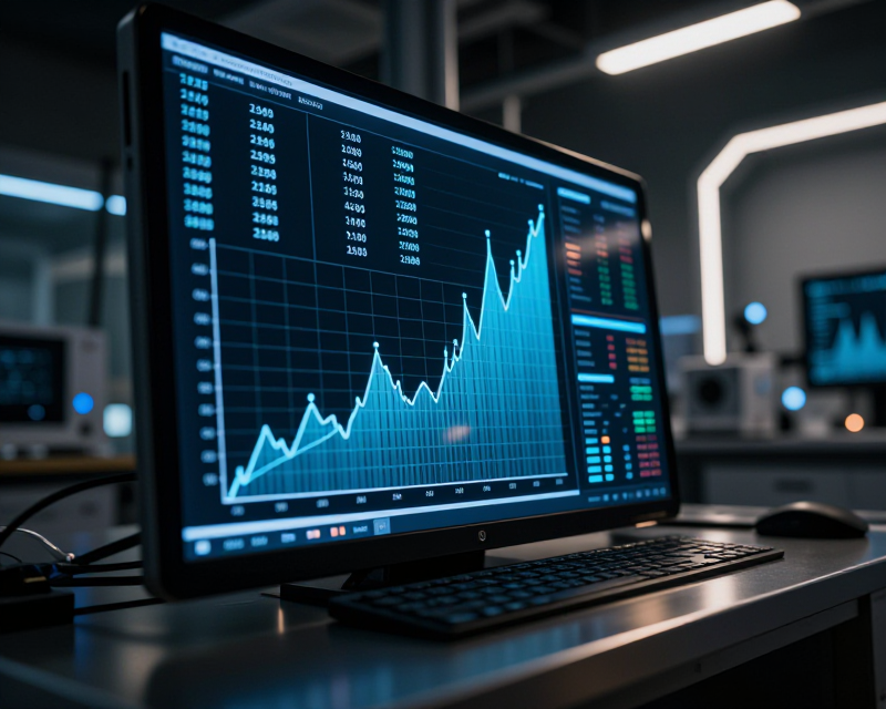 Modern Tech Financial Growth Visualization